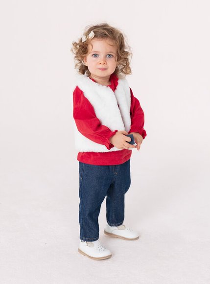 Βρεφικό Γιλέκο για Κορίτσια White Dainty