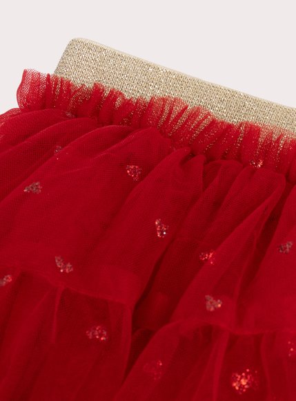 Βρεφική Φούστα για Κορίτσια Red Tule