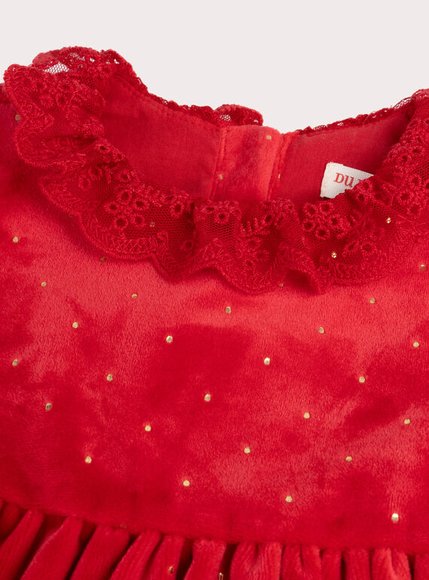Βρεφικό Φόρεμα για Κορίτσια Dotted Red