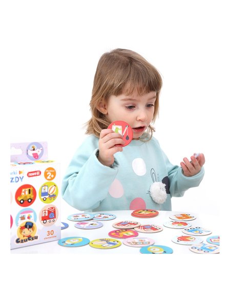 Παιδικό Παζλ Banana Panda - Memory Game Vehicles