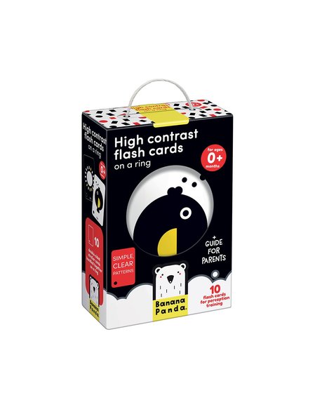 BANANA PANDA Βρεφικό Παιχνίδι Banana Panda Κάρτες Υψηλής Αντίθεσης Διπλής Όψης 0Μ+ - ΠΟΛΥΧΡΩΜΟ
