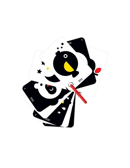 Βρεφικό Παιχνίδι Banana Panda Κάρτες Υψηλής Αντίθεσης Διπλής Όψης 0Μ+ - ΠΟΛΥΧΡΩΜΟ φωτογραφία