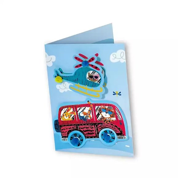 Παιδικό Βιβλίο Ζωγραφικής Avenir-Scratch Car Greeting Cards