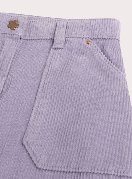 Παιδική Φούστα για Κορίτσια Corduroy Purple