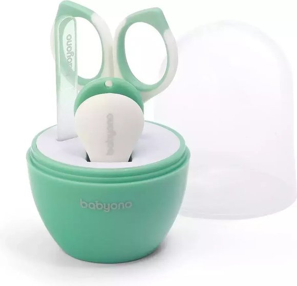 Βρεφικό Σετ Περιποίησης Νυχιών BabyOno με Θήκη - Mint - ΠΟΛΥΧΡΩΜΟ φωτογραφία