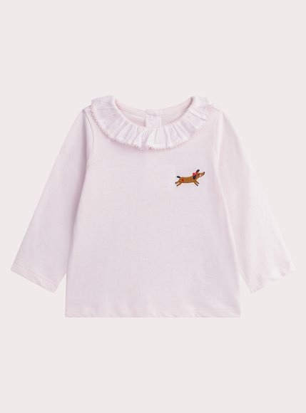 Βρεφική Μπλούζα για Κορίτσια Soft Pink Puppy