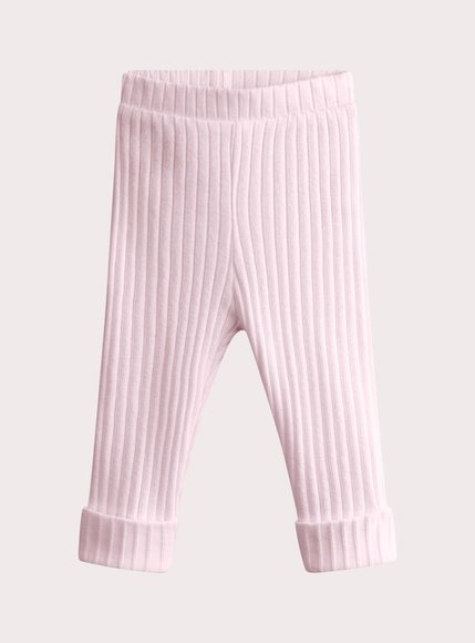 Βρεφικό Κολάν για Κορίτσια Ribbed Soft Pink