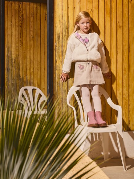 Παιδική Ζακέτα για Κορίτσια Tropical Floral - 2 σε 1