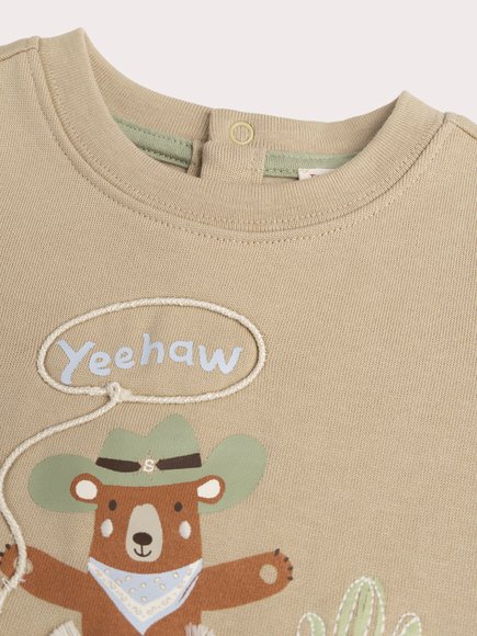 Βρεφικό Φούτερ για Αγόρια Yeehaw Bear