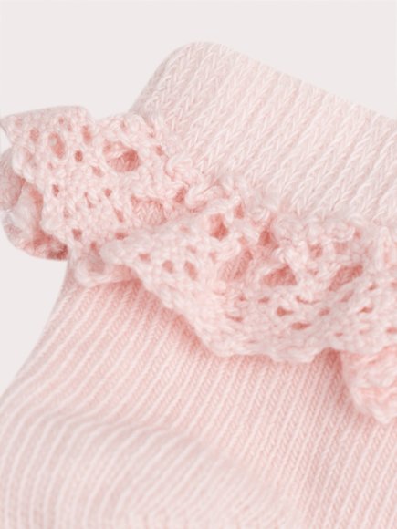 Βρεφικές Κάλτσες για Κορίτσια Baby Pink Ruffles