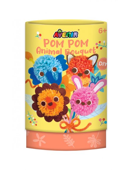AVENIR Μπουκέτο Λουλούδια Avenir Pom Pom Bouquet - Animal - ΠΟΛΥΧΡΩΜΟ