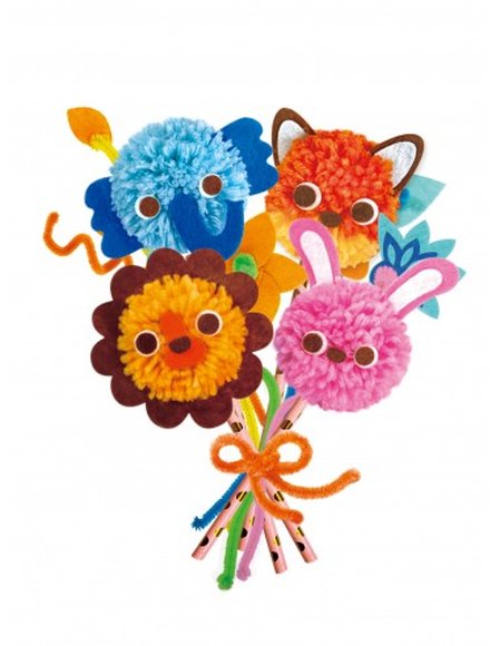 Μπουκέτο Λουλούδια Avenir Pom Pom Bouquet - Animal - ΠΟΛΥΧΡΩΜΟ φωτογραφία