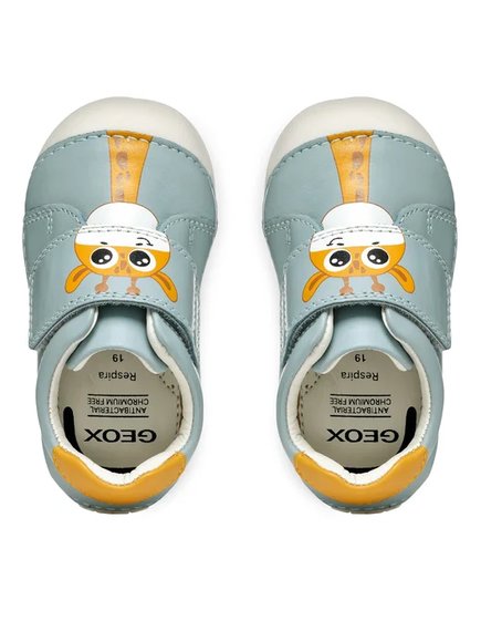 Βρεφικά Παπούτσια Geox Tutim για Αγόρια Sky Blue Giraffe (Μεγέθη 19-22)