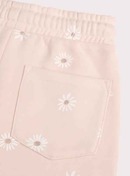 Παιδικό Παντελόνι Φόρμας για Κορίτσια Dusty Pink Daisies