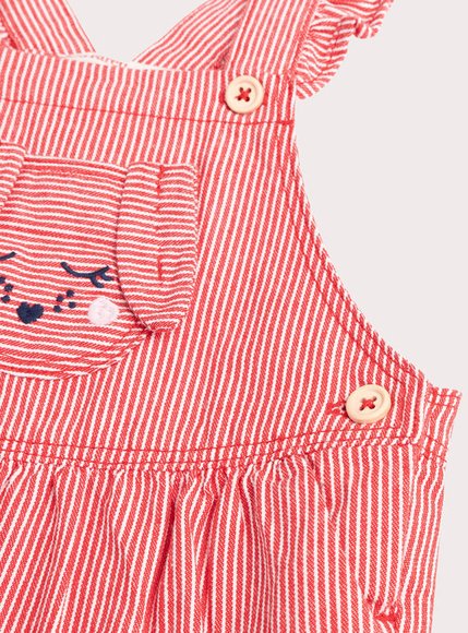 Βρεφική Σαλοπέτα για Κορίτσια Stripped Bunny