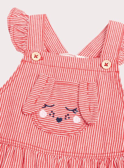 Βρεφική Σαλοπέτα για Κορίτσια Stripped Bunny