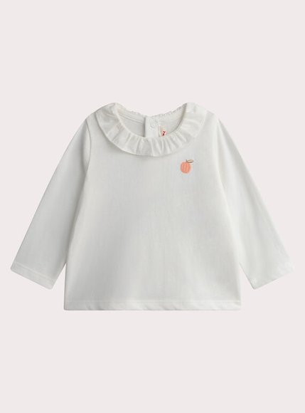 Βρεφική Μπλούζα για Κορίτσια White Peach