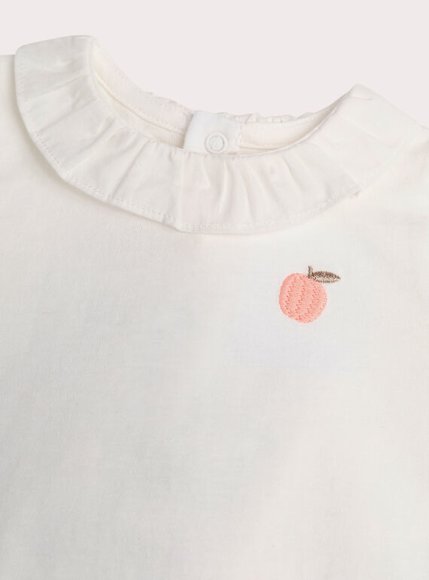 Βρεφική Μπλούζα για Κορίτσια White Peach