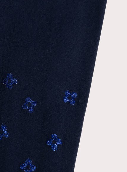 Παιδικό Καλσόν για Κορίτσια Navy Flowers