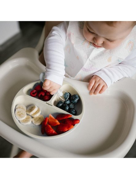 Βρεφικό Πιάτο BabyOno BabyOno με βεντούζες και χωρίσματα - Beige - ΠΟΛΥΧΡΩΜΟ φωτογραφία