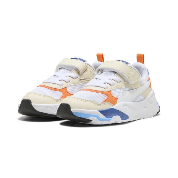 Παιδικά Παπούτσια Puma Trinity για Αγόρια White/Orange (Μεγέθη 28-35)