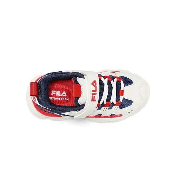 Βρεφικά Παπούτσια Fila Memory Spinel για Αγόρια White/Red (Μεγέθη 23-27)