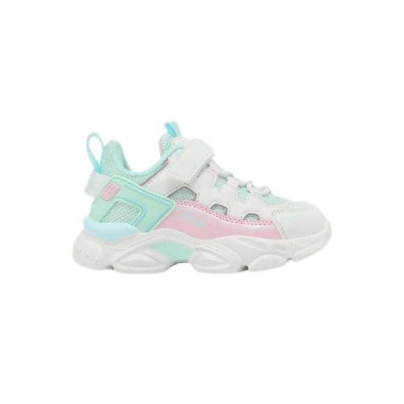 Βρεφικά Παπούτσια Fila Memory Spinel για Κορίτσια White/Pastel (Μεγέθη 22-27)