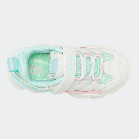 Βρεφικά Παπούτσια Fila Memory Spinel για Κορίτσια White/Pastel (Μεγέθη 22-27)