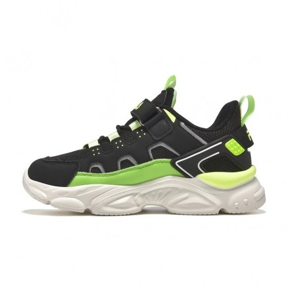 Παιδικά Παπούτσια Fila Memory Spinel για Αγόρια Black/Green (Μεγέθη 28-35)