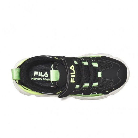 Παιδικά Παπούτσια Fila Memory Spinel για Αγόρια Black/Green (Μεγέθη 28-35)