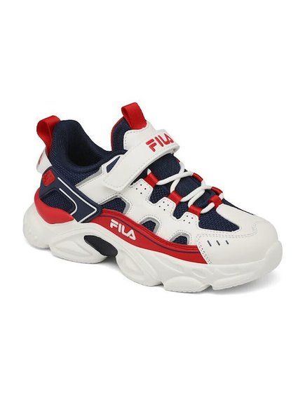 Παιδικά Παπούτσια Fila Memory Spinel για Αγόρια White/Red (Μεγέθη 28-35)