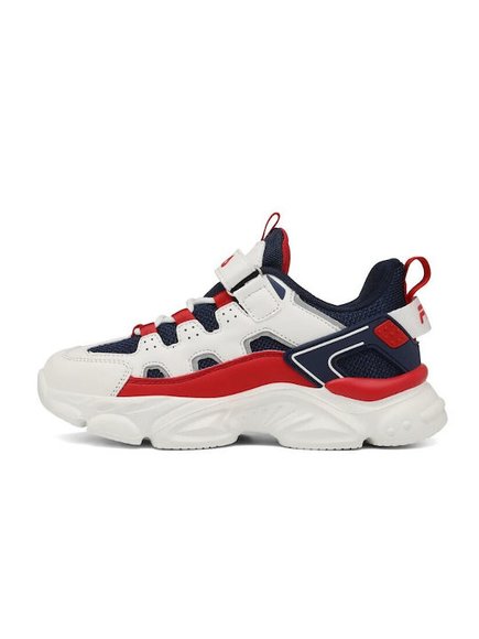 Παιδικά Παπούτσια Fila Memory Spinel για Αγόρια White/Red (Μεγέθη 28-35)