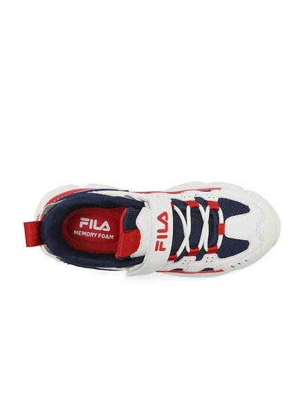 Παιδικά Παπούτσια Fila Memory Spinel για Αγόρια White/Red (Μεγέθη 28-35)