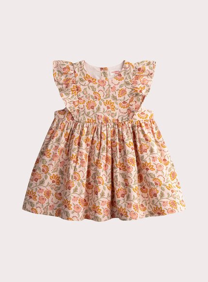 Βρεφικό Φόρεμα για Κορίτσια Orange Floral