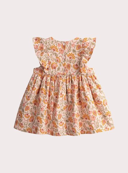 Βρεφικό Φόρεμα για Κορίτσια Orange Floral
