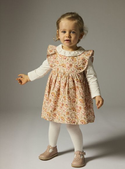 Βρεφικό Φόρεμα για Κορίτσια Orange Floral