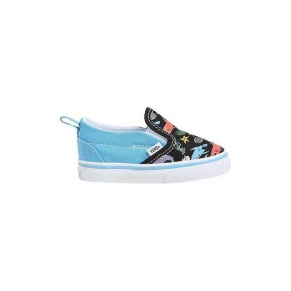Βρεφικά Παπούτσια Vans Slip On Glow Sharks για Αγόρια Blue (Μεγέθη 21-26)