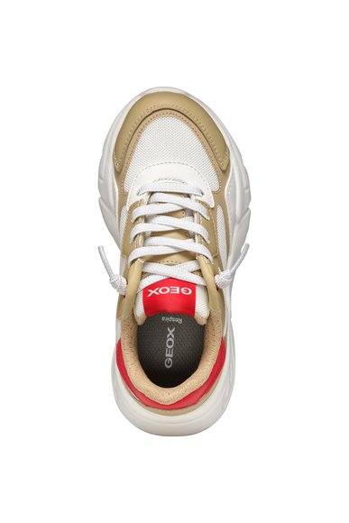 Παιδικά Παπούτσια Geox Loftus για Αγόρια Beige/White (Μεγέθη 25-36)