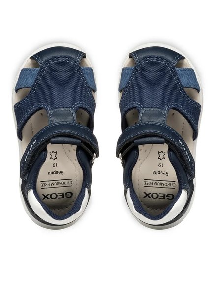 Βρεφικά Παπούτσια Geox Sandal Zapito Full για Αγόρια Navy Blue (Μεγέθη 20-26)