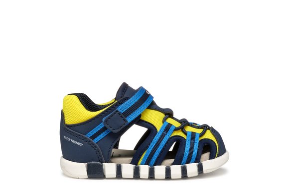 Βρεφικά Παπούτσια Geox Iupidoo για Αγόρια Navy/Fluo Yellow (Μεγέθη 20-25)