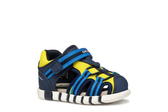 Βρεφικά Παπούτσια Geox Iupidoo για Αγόρια Navy/Fluo Yellow (Μεγέθη 20-25)