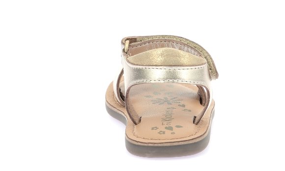 Παιδικά Πέδιλα Kickers Dyastar για Κορίτσια Silver/Gold (Μεγέθη 22-34)
