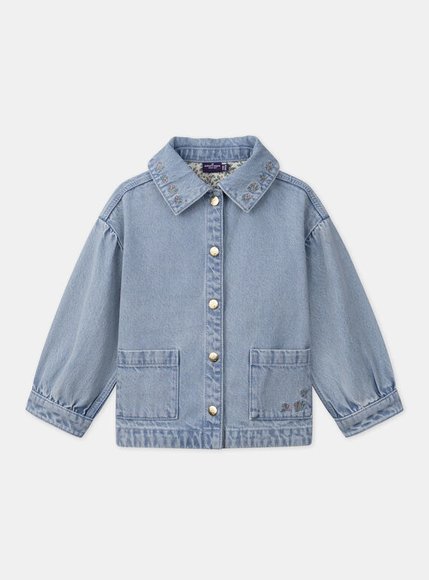 Παιδικό Μπουφάν για Κορίτσια Denim Blossoms