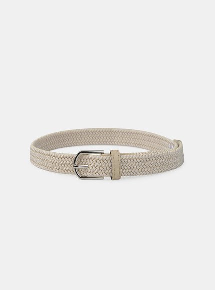 Παιδική Ζώνη για Αγόρια Beige Braided