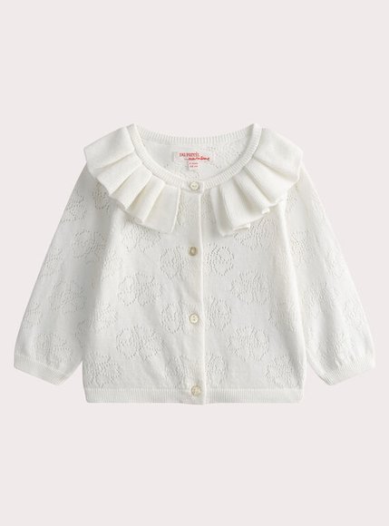 Βρεφική Ζακέτα για Κορίτσια Preppy White