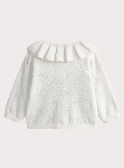 Βρεφική Ζακέτα για Κορίτσια Preppy White
