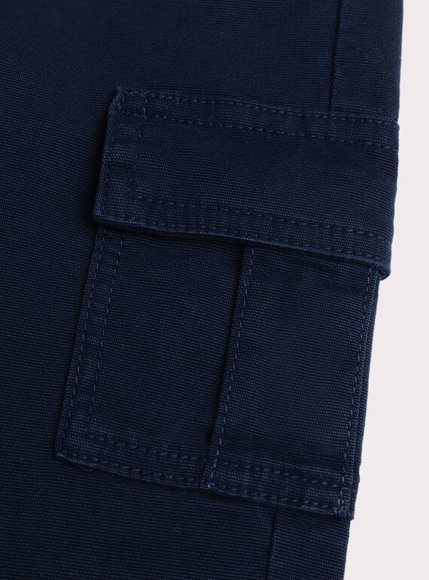 Παιδικό Παντελόνι για Αγόρια Navy Cargo Look