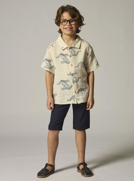 Παιδικό Πουκάμισο για Αγόρια Off White Safari