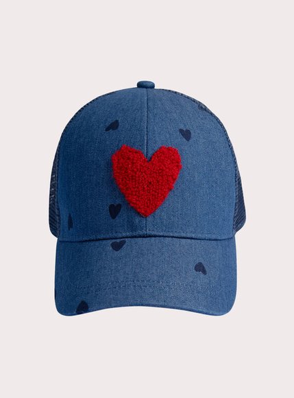 Παιδικό Καπέλο για Κορίτσια Denim Heart