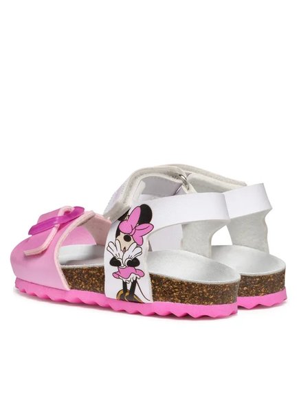 Βρεφικά Σανδάλια Geox Chalki για Kορίτσια White Minnie Mouse (Μεγέθη 22-27)